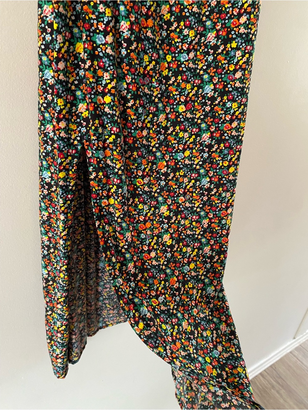 Motel Rocks Black Floral Tie-Shoulder Maxi Slip Dress - Picture 3 of 8